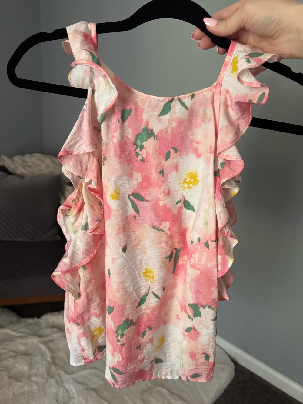 Ruffle Blouse Tank